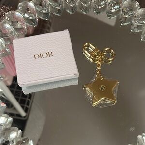 Dior Gold Star Keychain or Bag Charm